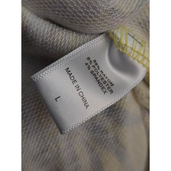 New Kookaburra by Ugg Women’s French Terry Hoodie Yellow Palm Print, Large - Picture 8 of 8